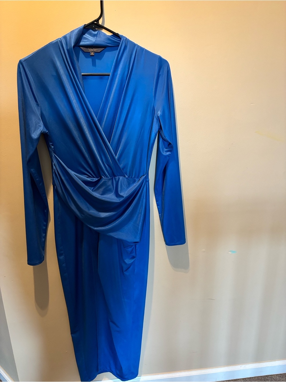 Rachel Zoe Cobalt Blue Long Sleeve Wrap Dress